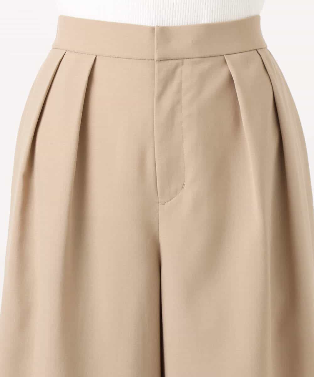 FKLHA68160 MK MICHEL KLEIN(MK ミッシェルクラン) 2タックワイドパンツ/洗える ベージュ