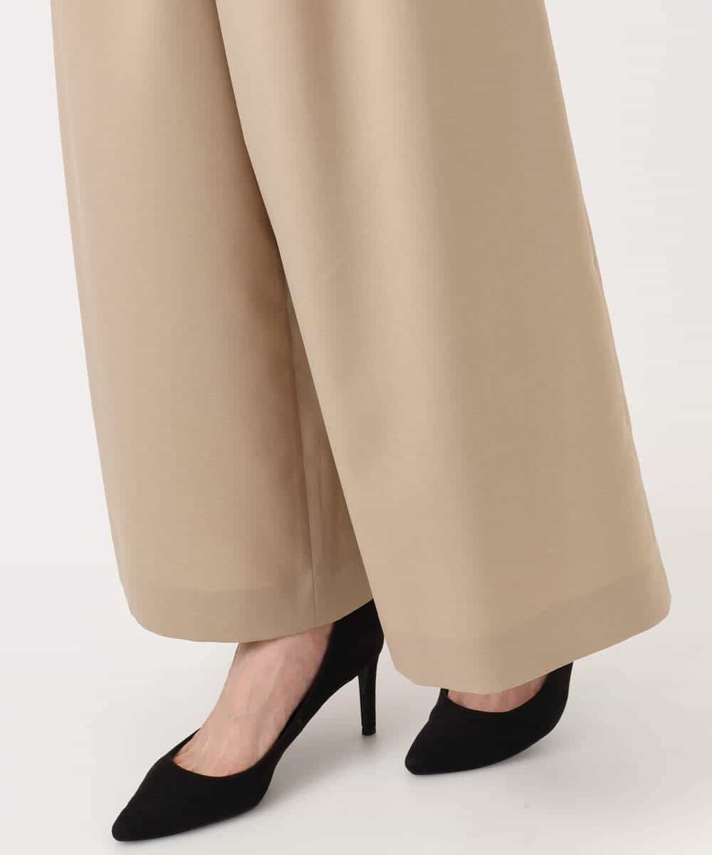 FKLHA68160 MK MICHEL KLEIN(MK ミッシェルクラン) 2タックワイドパンツ/洗える ベージュ