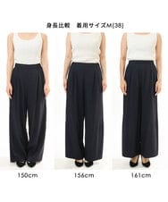 FKLHD60150 MK MICHEL KLEIN(MK ミッシェルクラン) [接触冷感/洗える]リラクシーワイドパンツ ベージュ