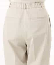 FKLHD61160 MK MICHEL KLEIN(MK ミッシェルクラン) [接触冷感/洗える]バレル風シルエットストレッチパンツ ベージュ
