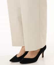 FKLHD61160 MK MICHEL KLEIN(MK ミッシェルクラン) [接触冷感/洗える]バレル風シルエットストレッチパンツ ベージュ