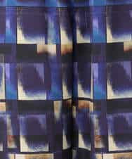 FKLHD62180 MK MICHEL KLEIN(MK ミッシェルクラン) [接触冷感/洗える]アートプリント ワイドパンツ グリーン