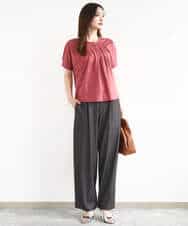 FKLJA80150 MK MICHEL KLEIN(MK ミッシェルクラン) ソフトデニムライクバレルパンツ/洗える ネイビー