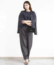 FKLJA80150 MK MICHEL KLEIN(MK ミッシェルクラン) ソフトデニムライクバレルパンツ/洗える ネイビー