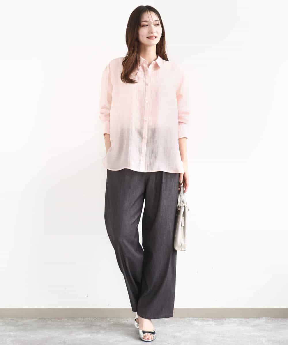 FKLJA80150 MK MICHEL KLEIN(MK ミッシェルクラン) ソフトデニムライクバレルパンツ/洗える ネイビー