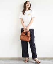 FKLJA80150 MK MICHEL KLEIN(MK ミッシェルクラン) ソフトデニムライクバレルパンツ/洗える ネイビー