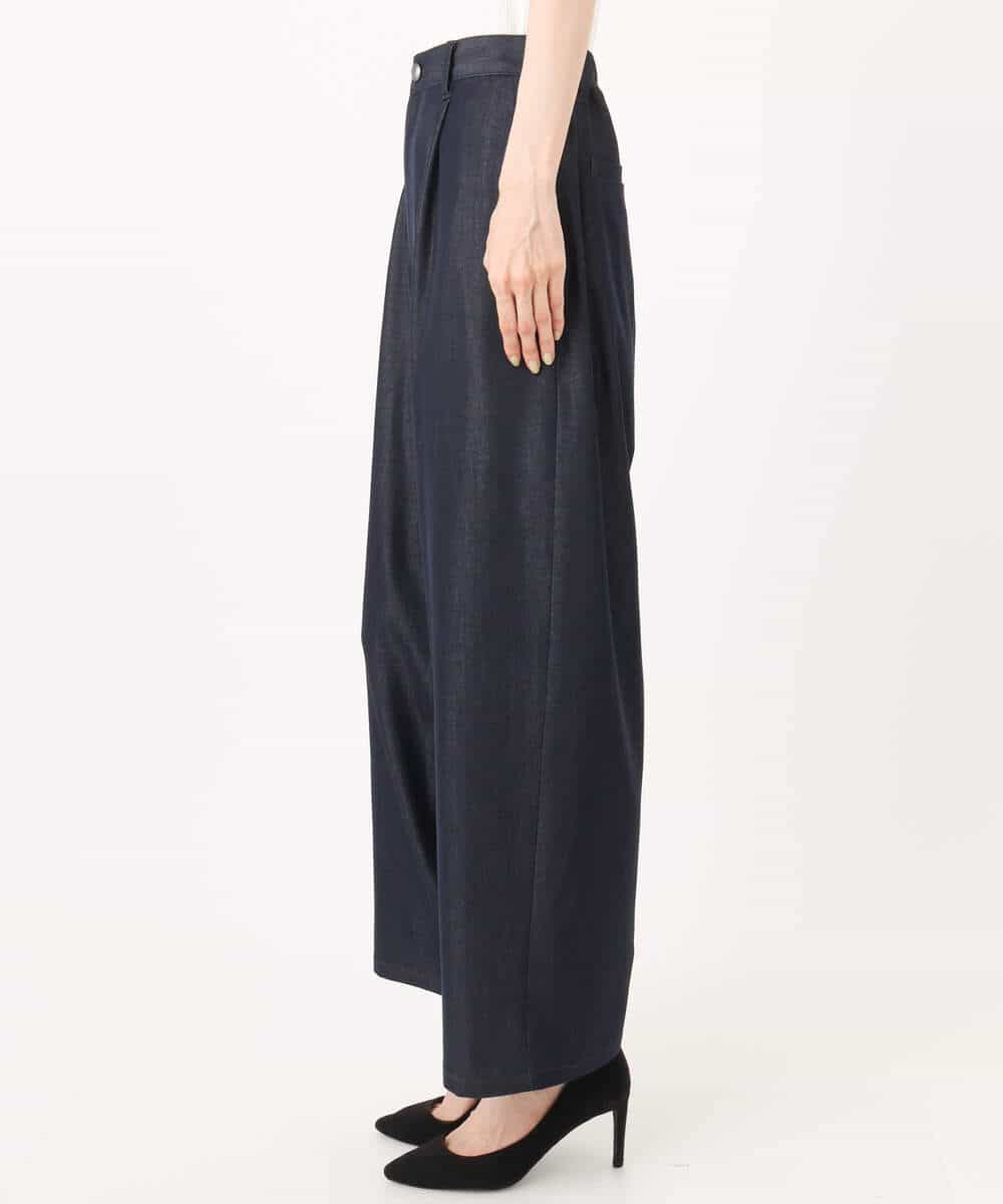 FKLJA80150 MK MICHEL KLEIN(MK ミッシェルクラン) ソフトデニムライクバレルパンツ/洗える ネイビー