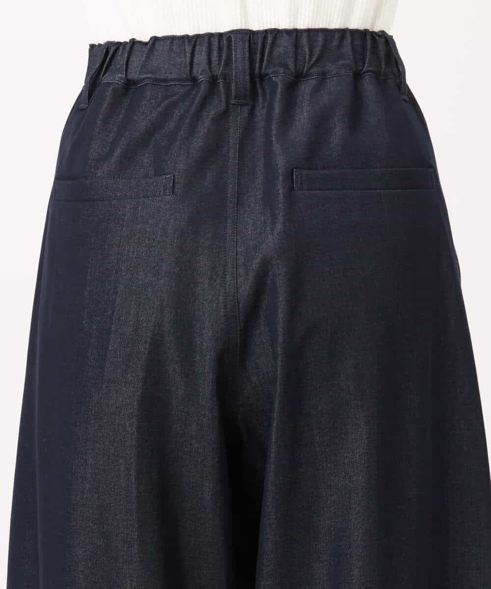 FKLJA80150 MK MICHEL KLEIN(MK ミッシェルクラン) ソフトデニムライクバレルパンツ/洗える ネイビー
