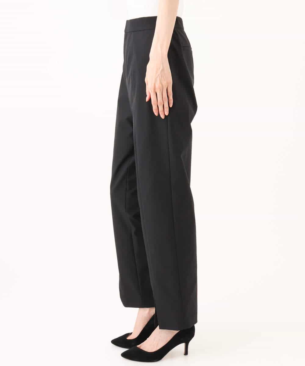 FKLJD30170 MK MICHEL KLEIN(MK ミッシェルクラン) [洗える]センタースリット入りストレッチパンツ ブラック