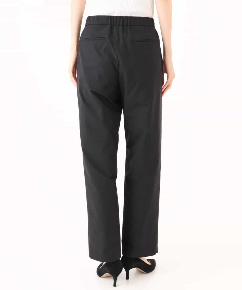 FKLJD30170 MK MICHEL KLEIN(MK ミッシェルクラン) [洗える]センタースリット入りストレッチパンツ ブラック