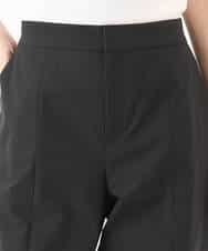 FKLJD30170 MK MICHEL KLEIN(MK ミッシェルクラン) [洗える]センタースリット入りストレッチパンツ ブラック