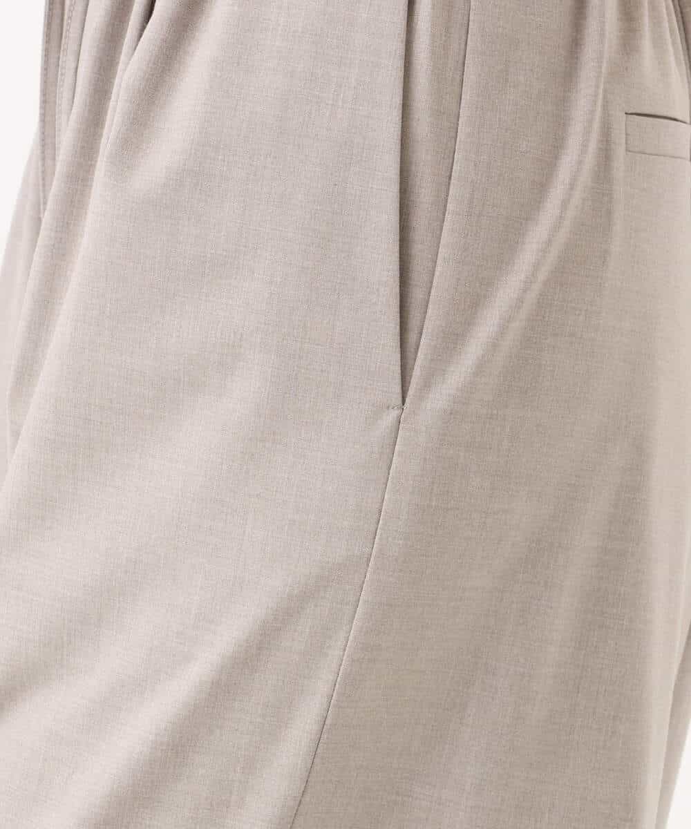 FKLJD34160 MK MICHEL KLEIN(MK ミッシェルクラン) [洗える]ストレートワイドパンツ(チェック・無地) ダークグレー（チェック）