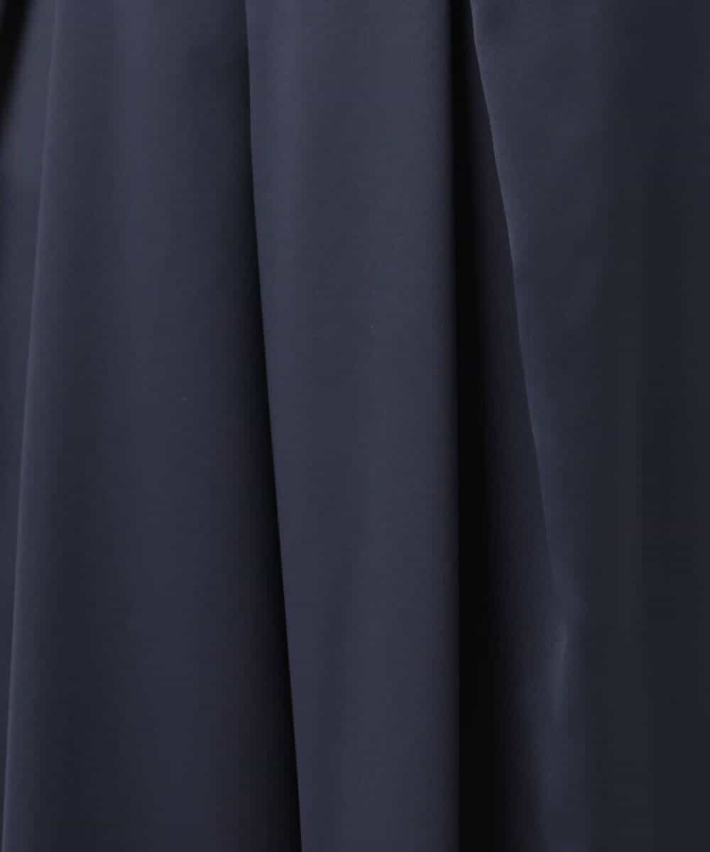 FKLJD40180 MK MICHEL KLEIN(MK ミッシェルクラン) [洗える]サテンストレッチワイドパンツ ブラウン