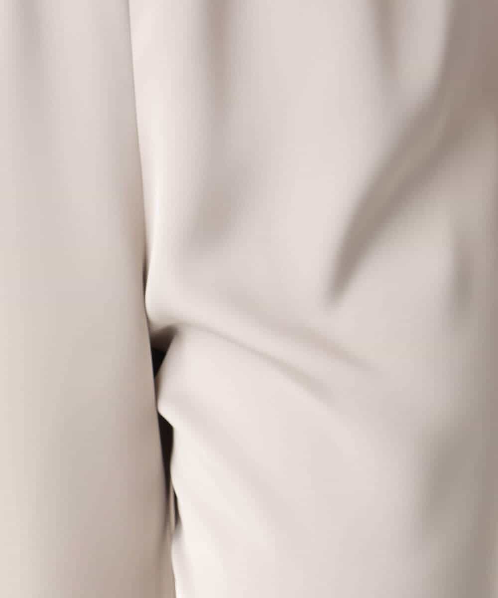 FKLJD71150 MK MICHEL KLEIN(MK ミッシェルクラン) [接触冷感/洗える]リラクシーサテンワイドパンツ ブラウン