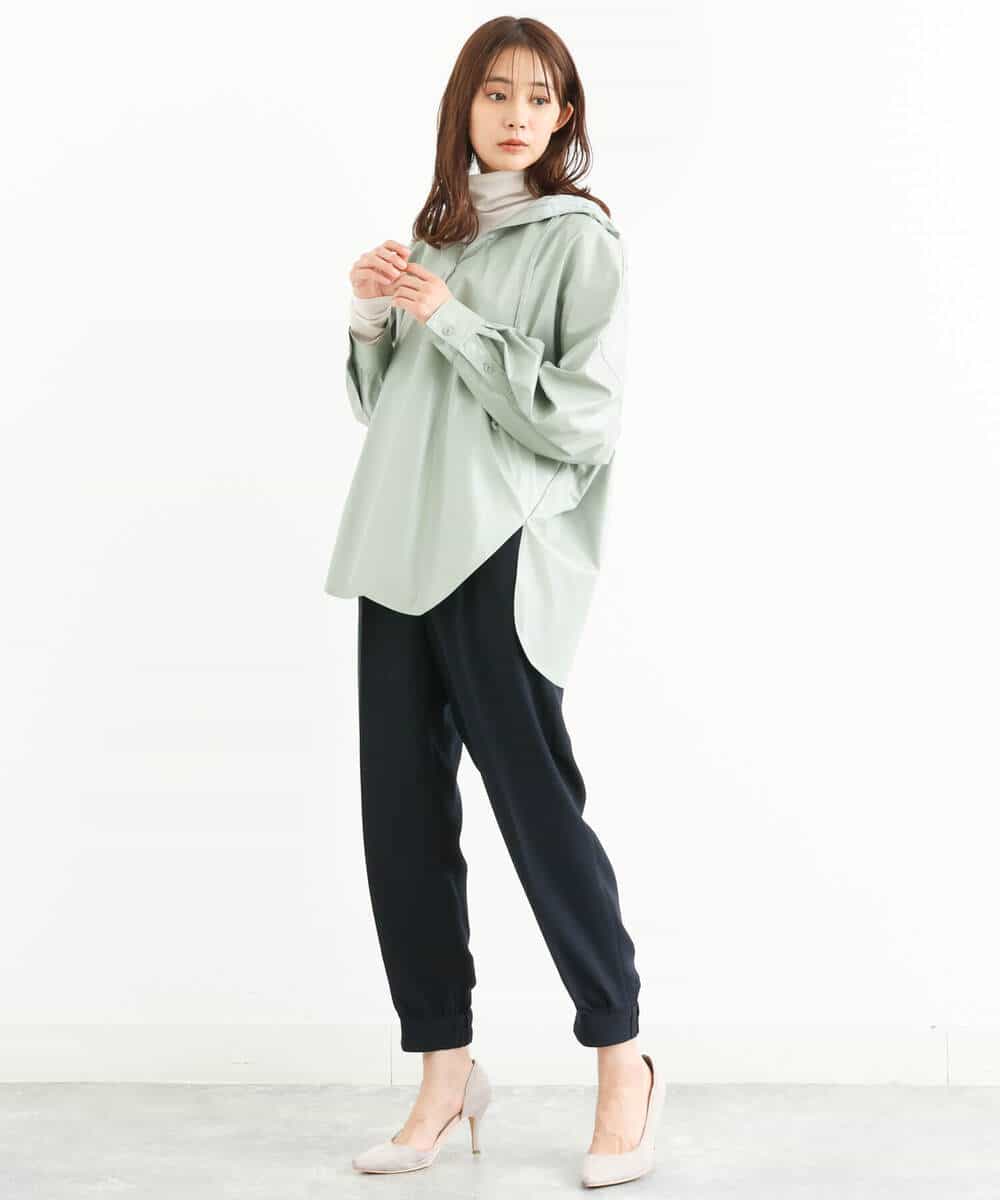 FKLJP38150 MK MICHEL KLEIN(MK ミッシェルクラン) ジョガーパンツ/洗える ネイビー