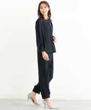 FKLJP38150 MK MICHEL KLEIN(MK ミッシェルクラン) ジョガーパンツ/洗える ネイビー