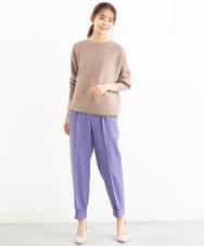 FKLJP38150 MK MICHEL KLEIN(MK ミッシェルクラン) ジョガーパンツ/洗える ネイビー