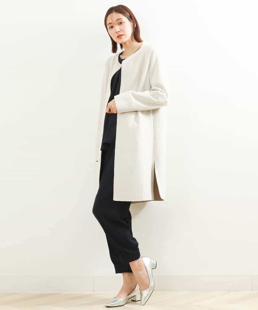 FKLJP38150 MK MICHEL KLEIN(MK ミッシェルクラン) ジョガーパンツ/洗える ネイビー