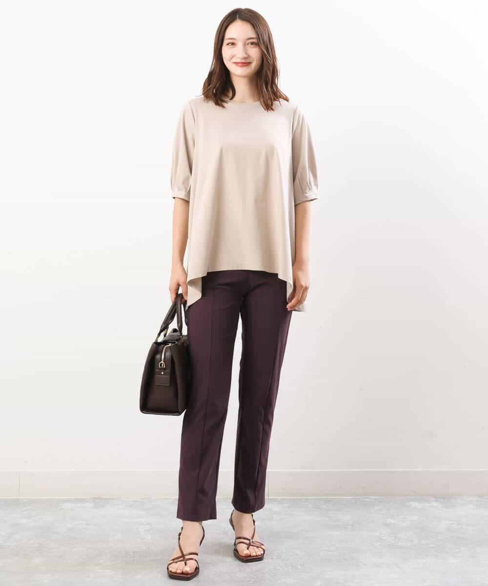 FKLJS20160 MK MICHEL KLEIN(MK ミッシェルクラン) ハイストレッチ細身パンツ/洗える ワイン