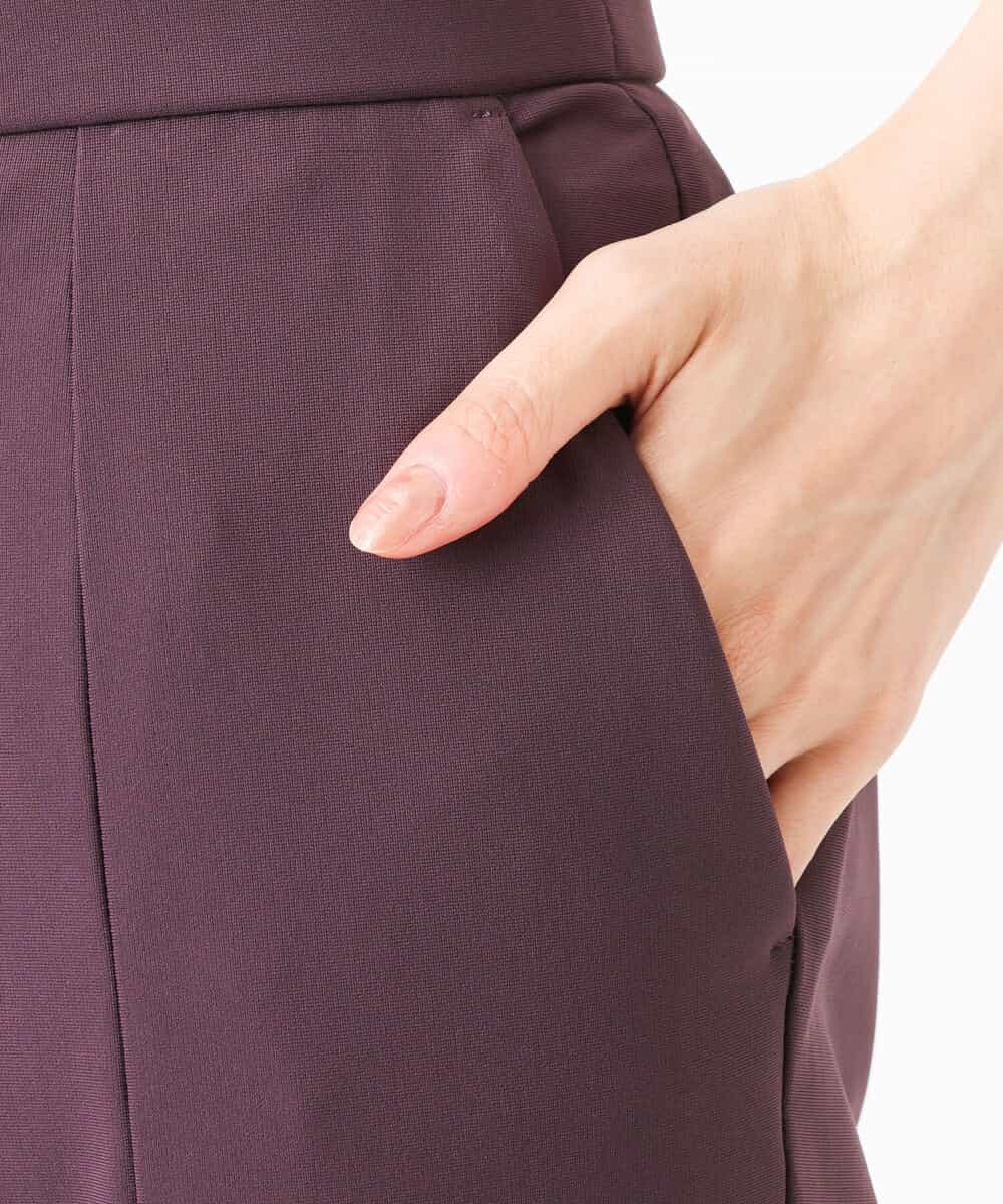 FKLJS20160 MK MICHEL KLEIN(MK ミッシェルクラン) ハイストレッチ細身パンツ/洗える ワイン