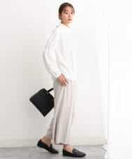 FKLJS30160 MK MICHEL KLEIN(MK ミッシェルクラン) ワイドクロップドパンツ/洗える ミント