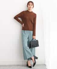 FKLJS30160 MK MICHEL KLEIN(MK ミッシェルクラン) ワイドクロップドパンツ/洗える ミント
