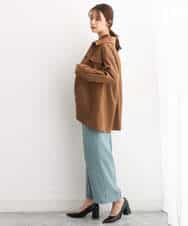 FKLJS30160 MK MICHEL KLEIN(MK ミッシェルクラン) ワイドクロップドパンツ/洗える ミント