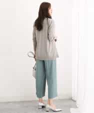 FKLJS30160 MK MICHEL KLEIN(MK ミッシェルクラン) ワイドクロップドパンツ/洗える ミント
