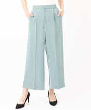 FKLJS30160 MK MICHEL KLEIN(MK ミッシェルクラン) ワイドクロップドパンツ/洗える ミント