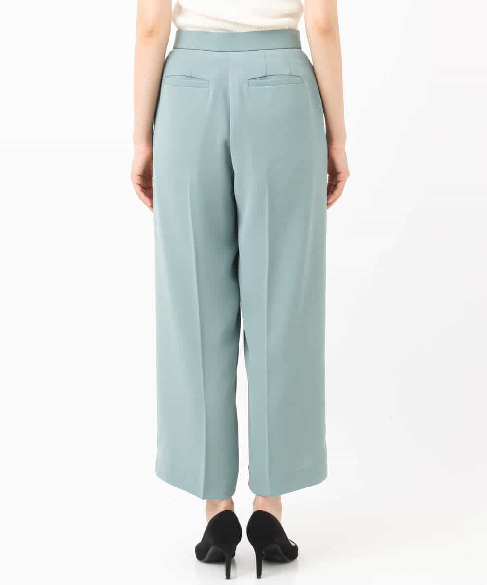 FKLJS30160 MK MICHEL KLEIN(MK ミッシェルクラン) ワイドクロップドパンツ/洗える ミント