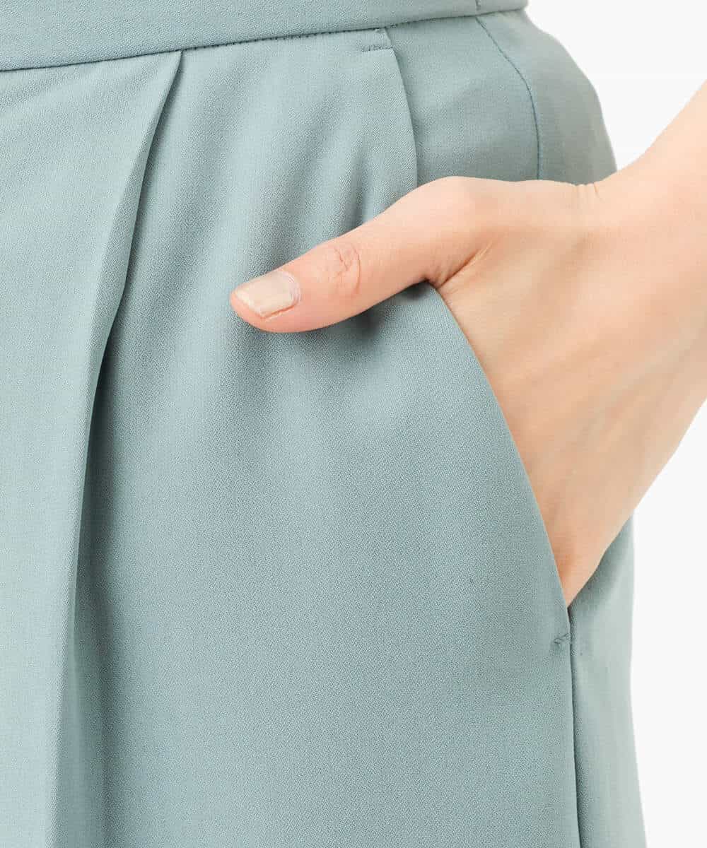 FKLJS30160 MK MICHEL KLEIN(MK ミッシェルクラン) ワイドクロップドパンツ/洗える ミント