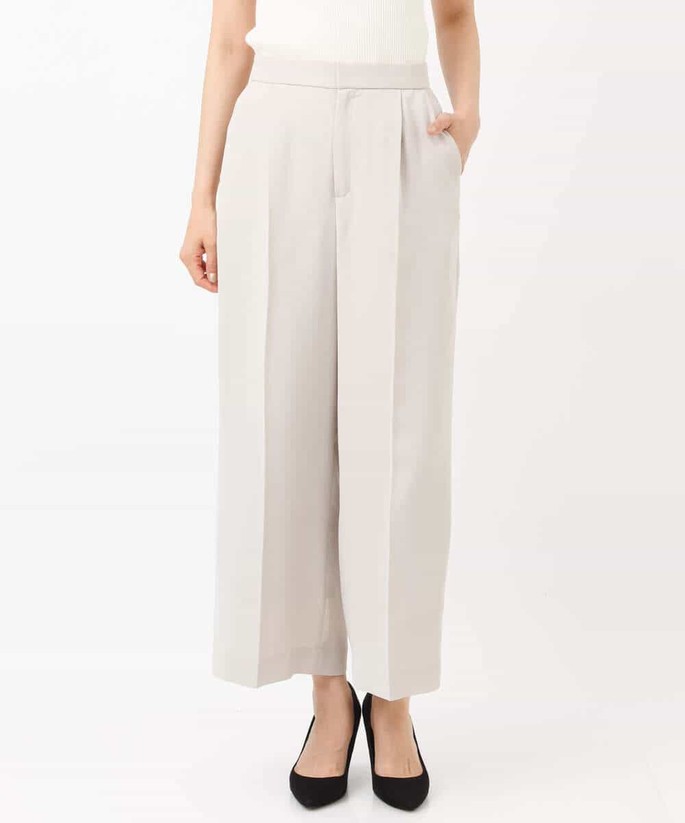 FKLJS30160 MK MICHEL KLEIN(MK ミッシェルクラン) ワイドクロップドパンツ/洗える ミント