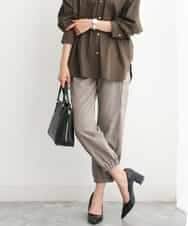 FKLJS32160 MK MICHEL KLEIN(MK ミッシェルクラン) 微起毛カーゴパンツ/洗える モカ