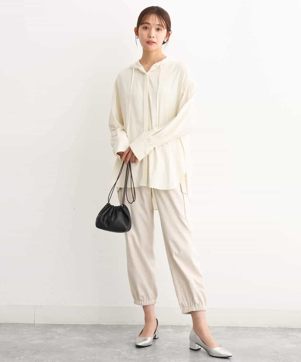 FKLJS32160 MK MICHEL KLEIN(MK ミッシェルクラン) 微起毛カーゴパンツ/洗える モカ