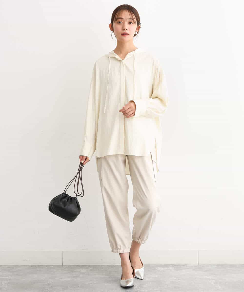 FKLJS32160 MK MICHEL KLEIN(MK ミッシェルクラン) 微起毛カーゴパンツ/洗える モカ