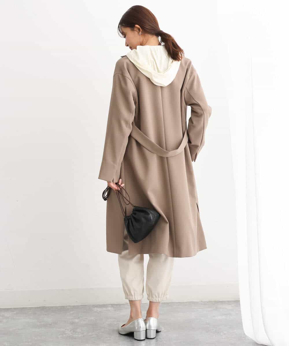 FKLJS32160 MK MICHEL KLEIN(MK ミッシェルクラン) 微起毛カーゴパンツ/洗える モカ