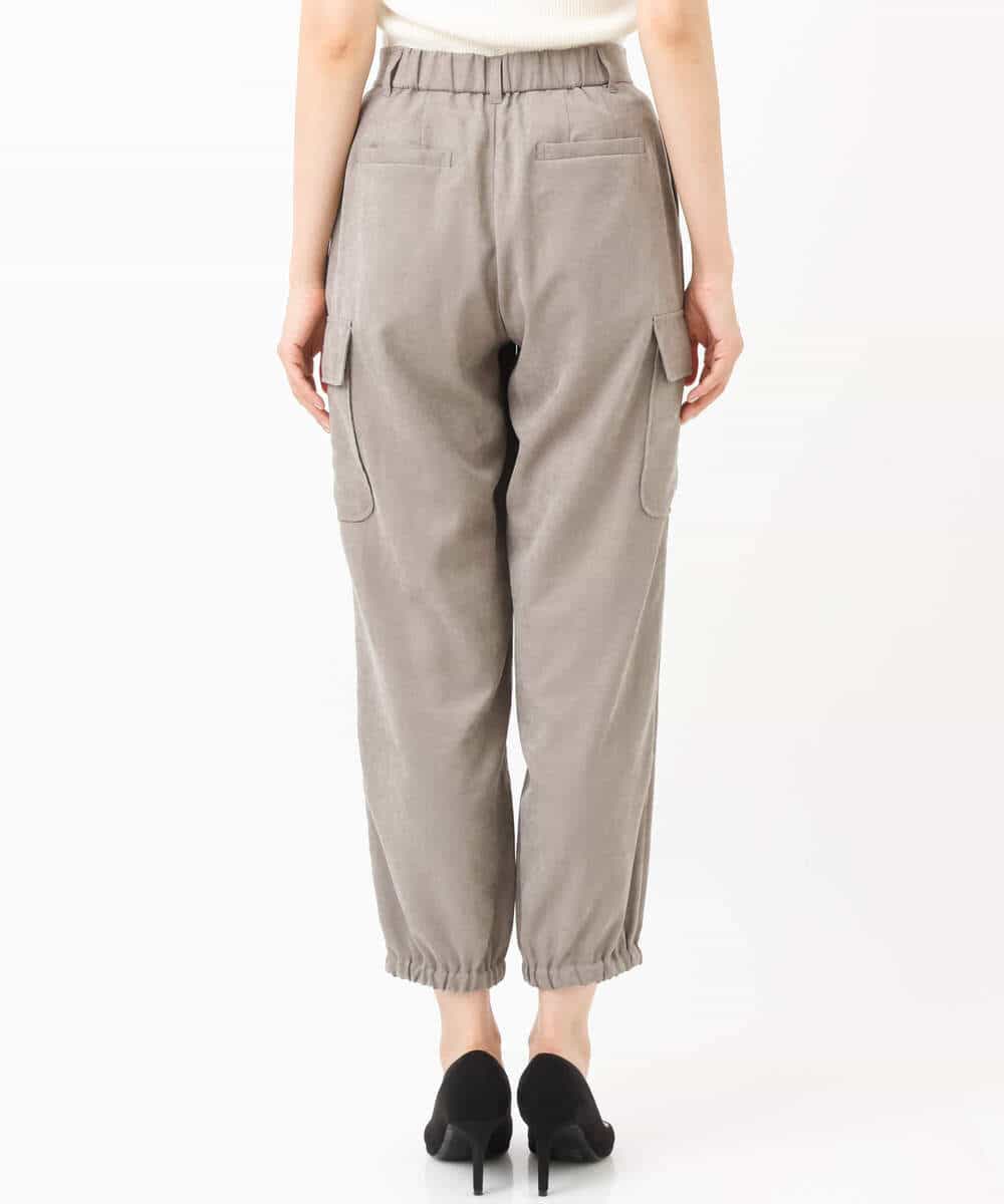 FKLJS32160 MK MICHEL KLEIN(MK ミッシェルクラン) 微起毛カーゴパンツ/洗える モカ