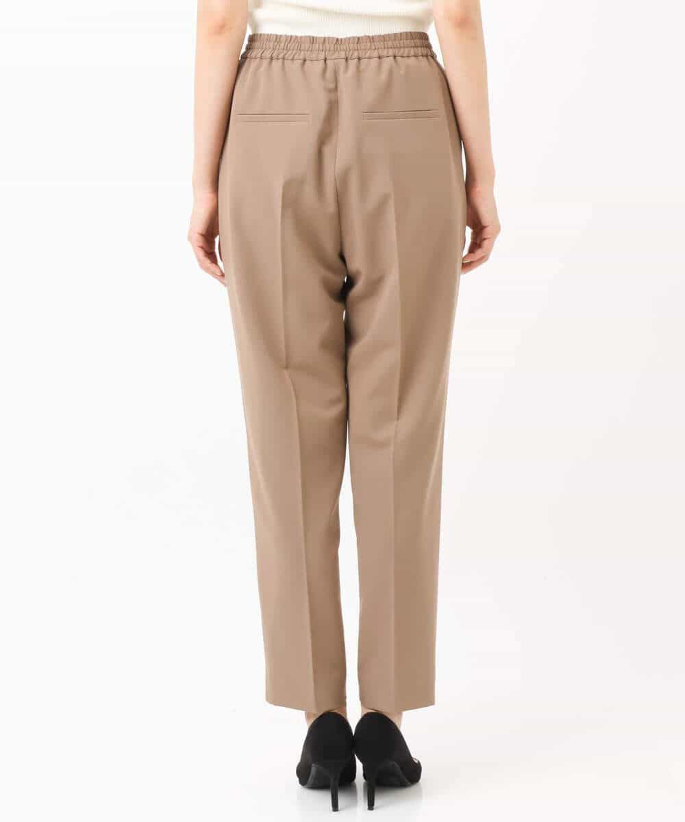 FKLJS34150 MK MICHEL KLEIN(MK ミッシェルクラン) ドロストテーパードパンツ/洗える モカ