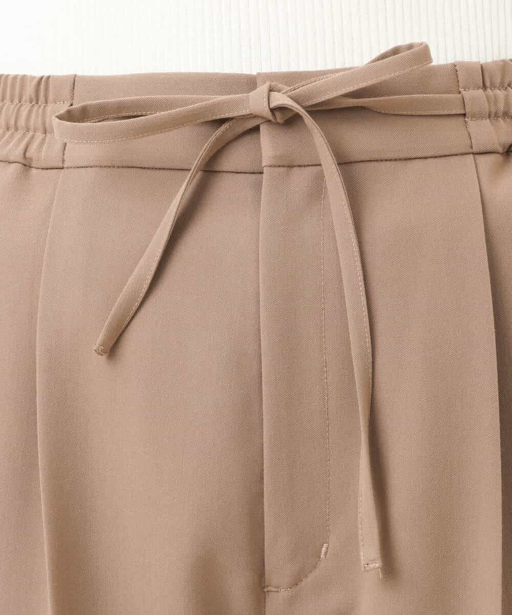 FKLJS34150 MK MICHEL KLEIN(MK ミッシェルクラン) ドロストテーパードパンツ/洗える モカ