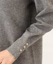 FKPAG43200 MK MICHEL KLEIN(MK ミッシェルクラン) [洗える]Vネックニットワンピース グレー