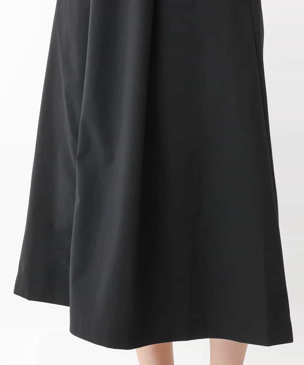 FKPFV11190 MK MICHEL KLEIN(MK ミッシェルクラン) ニット×タフタコンビワンピース/洗える ホワイト×ブラック