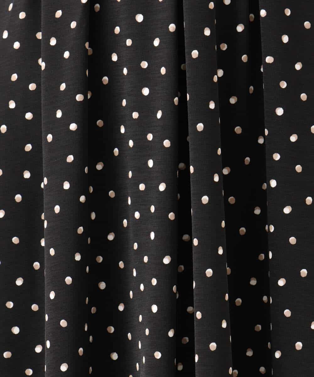 FKPGD50190 MK MICHEL KLEIN(MK ミッシェルクラン) [イージーケア/洗える]タックデザインジャージーワンピース ブルー