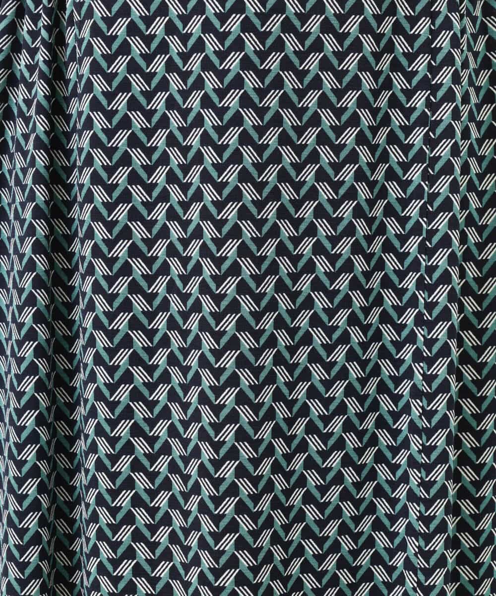 幾何柄ワンピース イージーケア ワンピース Mk Michel Klein Mk ミッシェルクラン イトキンオンラインストア