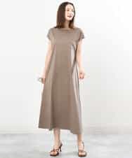 FKPIS04190 MK MICHEL KLEIN(MK ミッシェルクラン) ニットベスト×カットワンピース ツインセット/洗える ブラウン