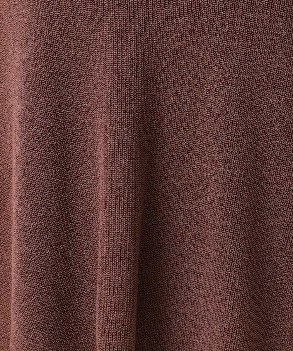 FKPIS04190 MK MICHEL KLEIN(MK ミッシェルクラン) ニットベスト×カットワンピース ツインセット/洗える ブラウン