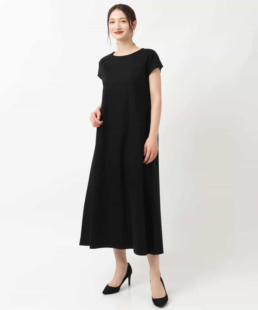 FKPIS04190 MK MICHEL KLEIN(MK ミッシェルクラン) ニットベスト×カットワンピース ツインセット/洗える ブラウン