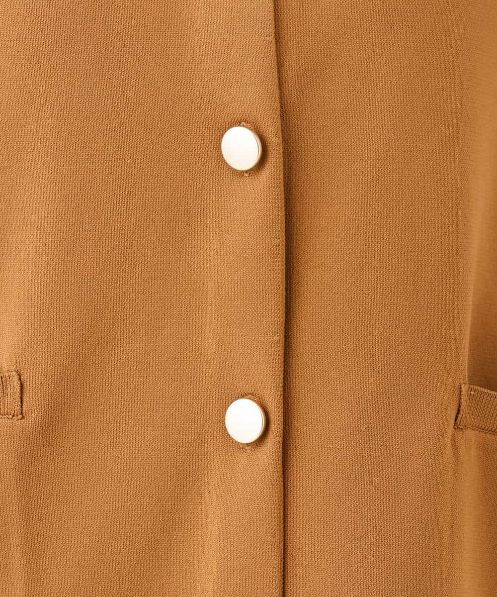 FKSAG40160 MK MICHEL KLEIN(MK ミッシェルクラン) [洗える]ポケットデザインミドル丈ニットカーディガン レッド