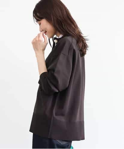 FKSAG40160 MK MICHEL KLEIN [洗える]ポケットデザインミドル丈ニットカーディガン