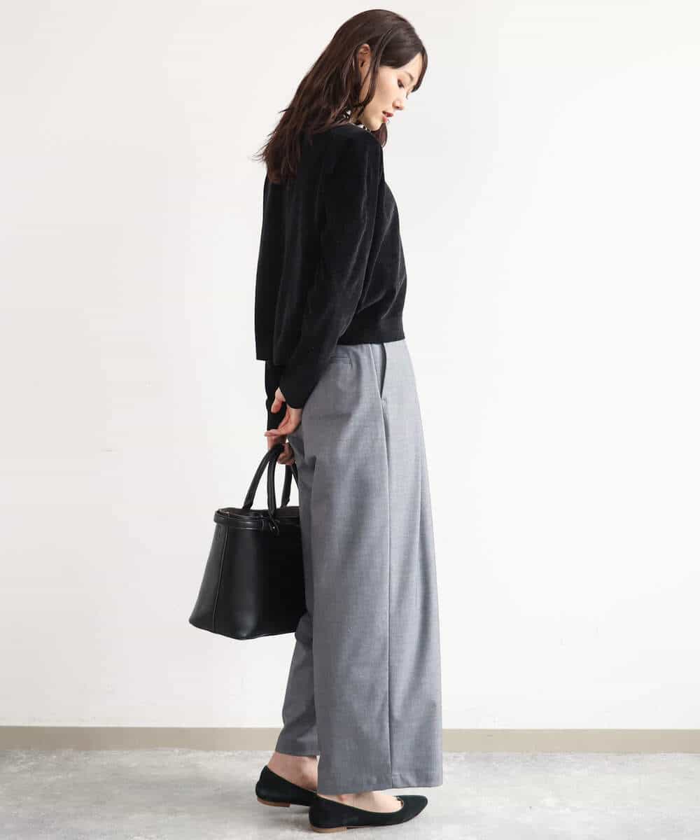 FKSAG45150 MK MICHEL KLEIN(MK ミッシェルクラン) [洗える]モールヤーンニットカーディガン ブルー