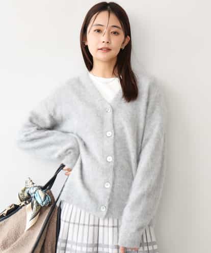 FKSAG50250 MK MICHEL KLEIN ブラッシュウール Vネックニットカーディガン